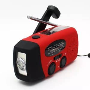 FM nødradio med 2000 mAh powerbank