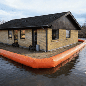 Oversvømmelsesbarriere (Rund) | H: 30 cm | L: 3-50 m - 3m