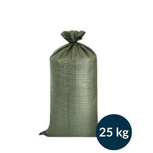 Sandsæk | 25kg | Grøn | 45x50 cm - 50 stk