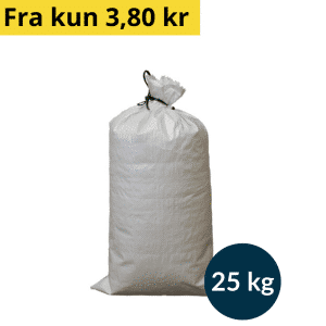 Sandsæk | 25kg | Hvid | 45x50 cm - 50 stk