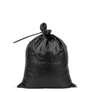 Sandsæk UV-BESTANDIG | 25kg | Sort | 40x70 cm - 10 stk